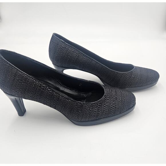 Vaneli Size 7.5N Dayle Vintage Black Classic Pump Woven T'moro Eprint Comfort - Picture 5 of 10